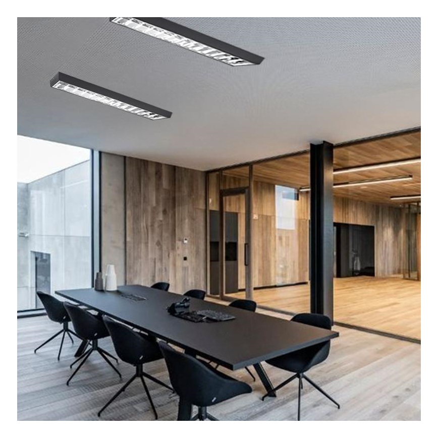 Iluminação fluorescente T8 2xG13/18W/230V 120 cm preto