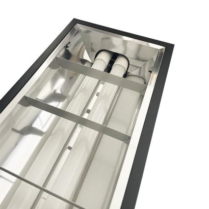 Iluminação fluorescente T8 2xG13/18W/230V 120 cm preto