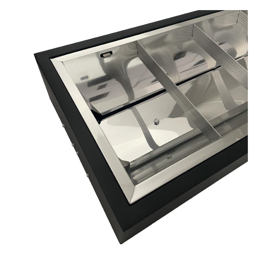 Iluminação fluorescente T8 2xG13/18W/230V 120 cm preto