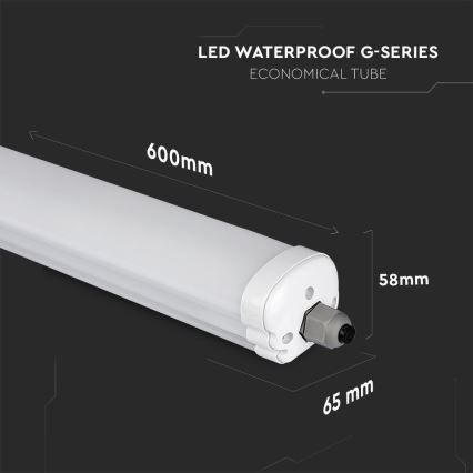 Iluminação industrial fluorescente LED G-SERIES LED/18W/230V 4000K IP65 60 cm