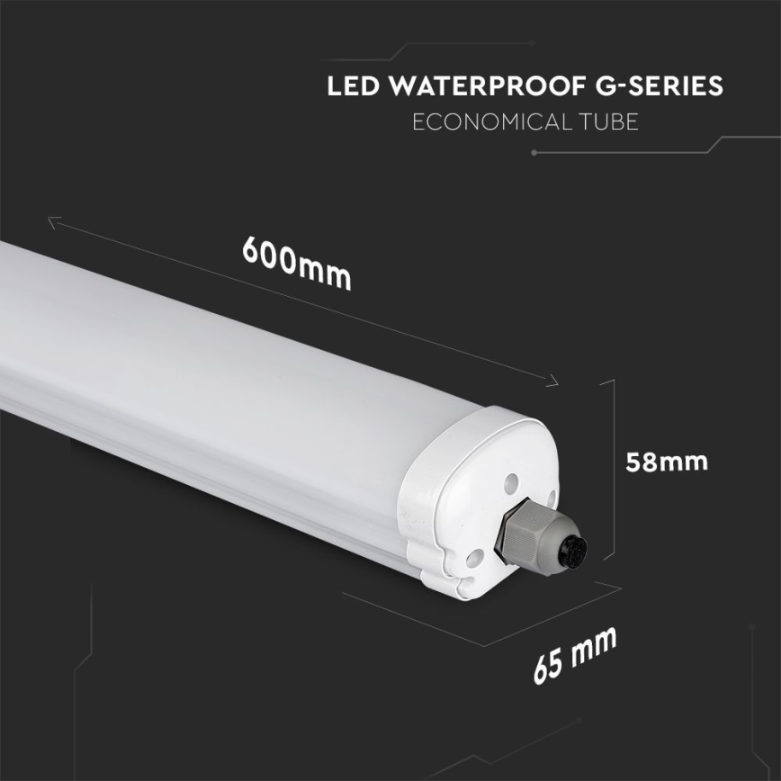 Iluminação industrial fluorescente LED G-SERIES LED/18W/230V 4000K IP65 60 cm
