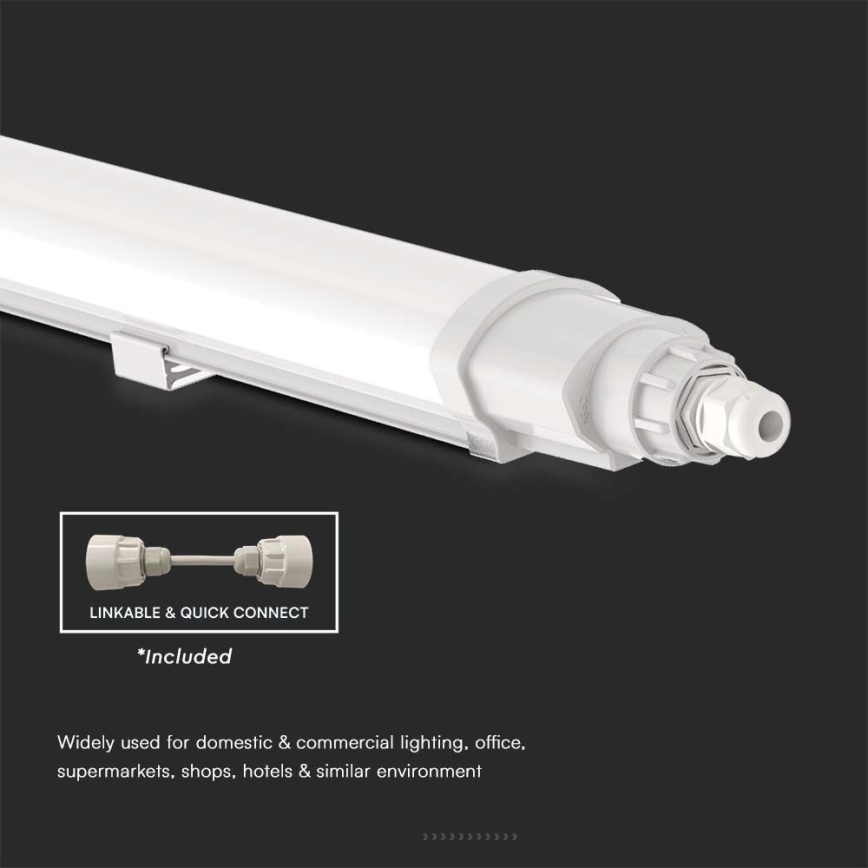 Iluminação industrial fluorescente LED LED/18W/230V 4000K IP65 60 cm
