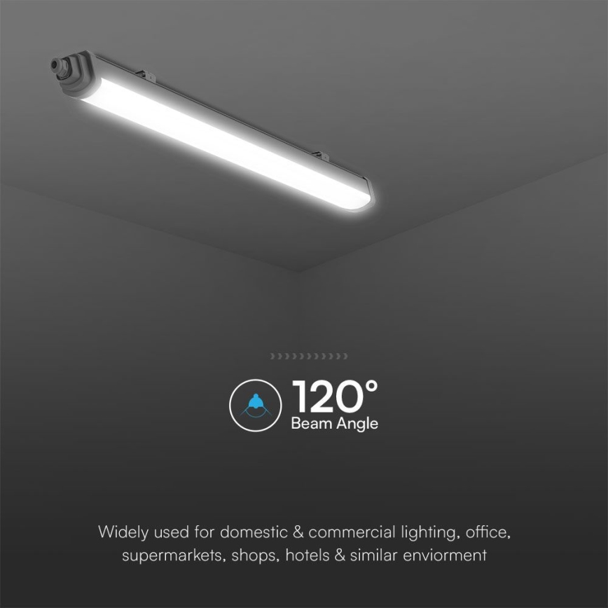 Iluminação industrial fluorescente LED SAMSUNG CHIP LED/18W/230V 6500K IP65 60 cm