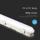 Iluminação industrial fluorescente LED SAMSUNG CHIP LED/70W/230V 4000K 150cm IP65