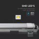 Iluminação industrial fluorescente LED T8 2xG13/10W/230V 4000K 60cm IP65