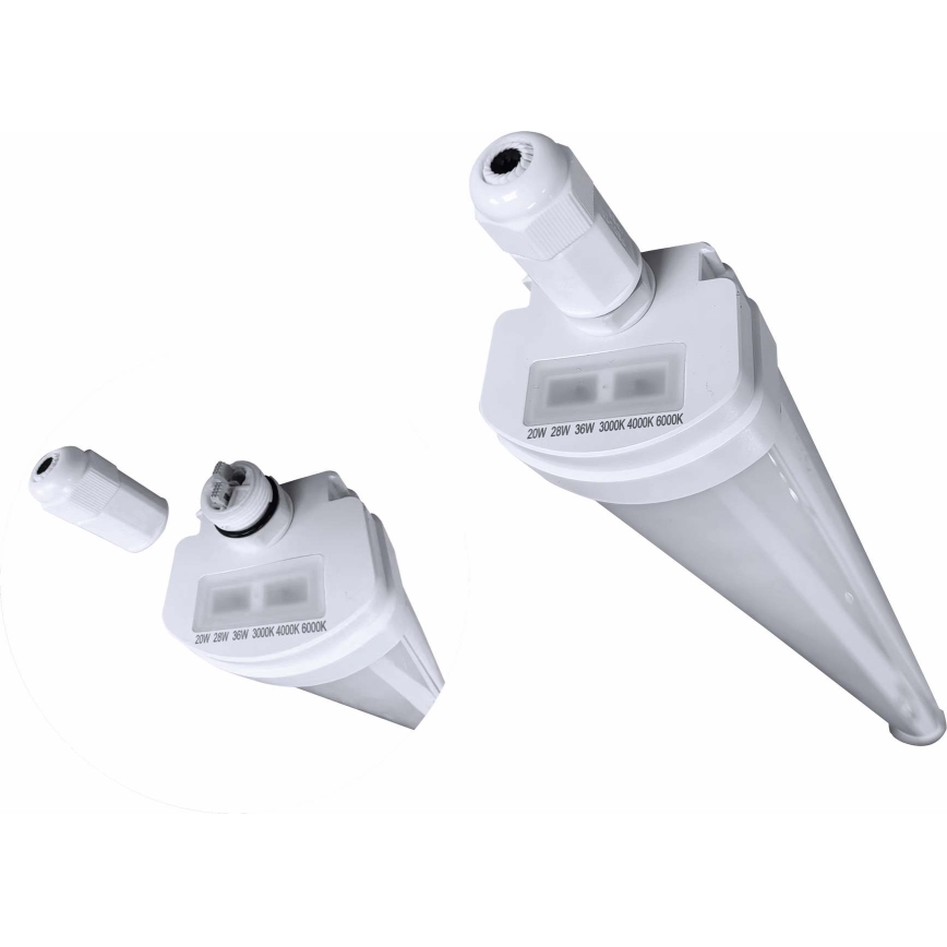 LED Regulação resistente fluorescente iluminação VOLITER LED/20/28/36W/230V 3000/4000/6000K 120 cm IP65 branco