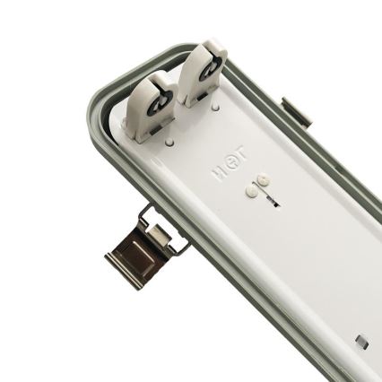 Iluminação industrial fluorescente T8 2xG13/18W/230V IP65 126 cm