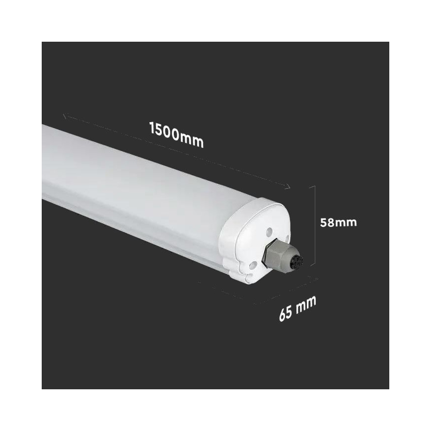 Iluminação indutrial fluorescente LED G-SERIES LED/48W/230V 4000K 150cm IP65