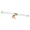 Iluminação LED 2 em 1 para espelho de casa de banho APA LED/6W/230V 40 cm IP44 dourada
