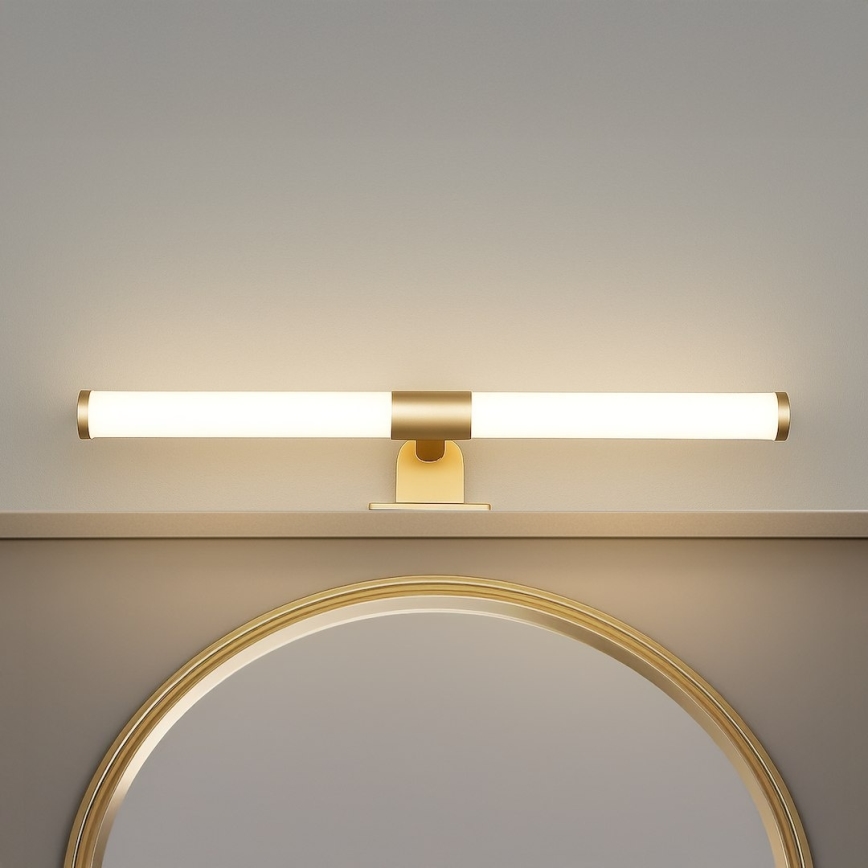 Iluminação LED 2 em 1 para espelho de casa de banho APA LED/6W/230V 40 cm IP44 dourada