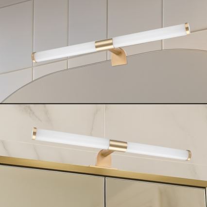 Iluminação LED 2 em 1 para espelho de casa de banho APA LED/6W/230V 40 cm IP44 dourada