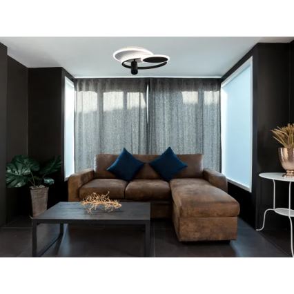 Iluminação de teto LED com regulação LED/65W/230V 3000-6500K branco/preto + comando
