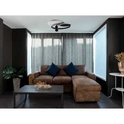 Iluminação de teto LED com regulação LED/65W/230V 3000-6500K branco/preto + comando