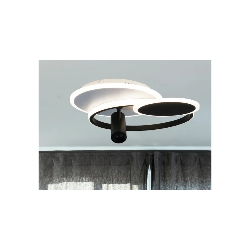 Iluminação de teto LED com regulação LED/65W/230V 3000-6500K branco/preto + comando