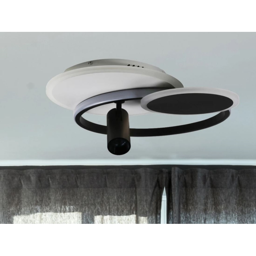 Iluminação de teto LED com regulação LED/65W/230V 3000-6500K branco/preto + comando