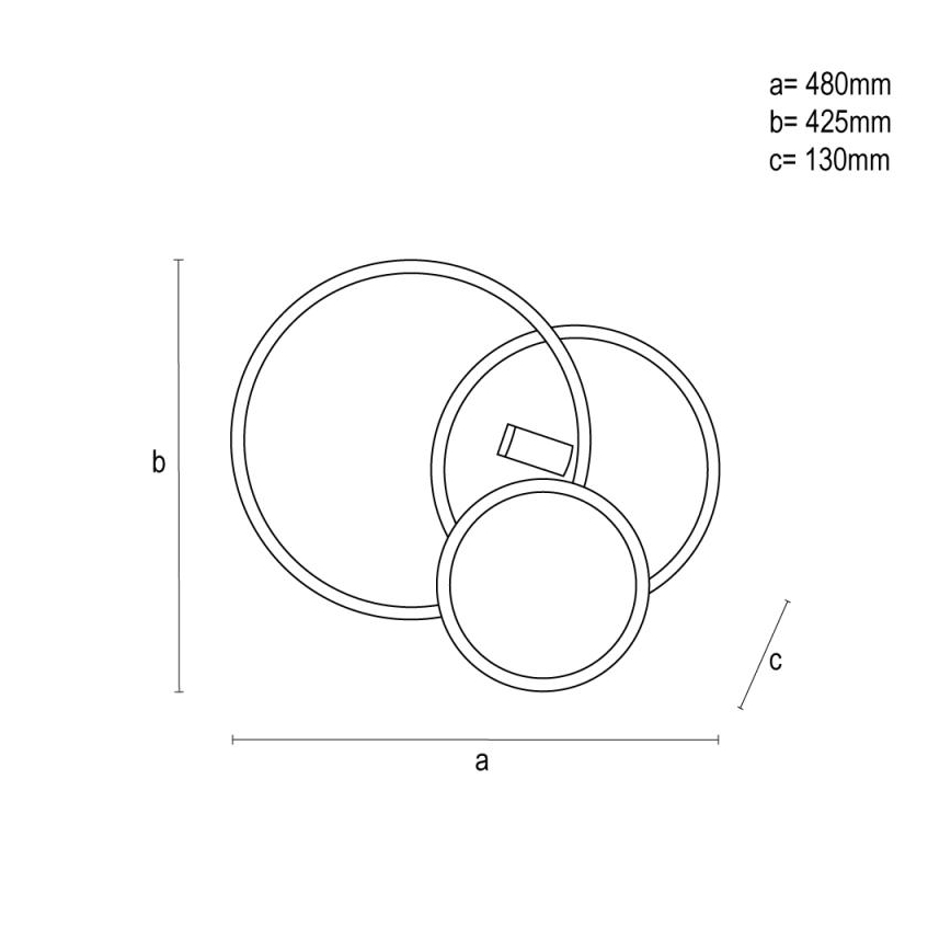 Iluminação de teto LED com regulação LED/65W/230V 3000-6500K branco/preto + comando