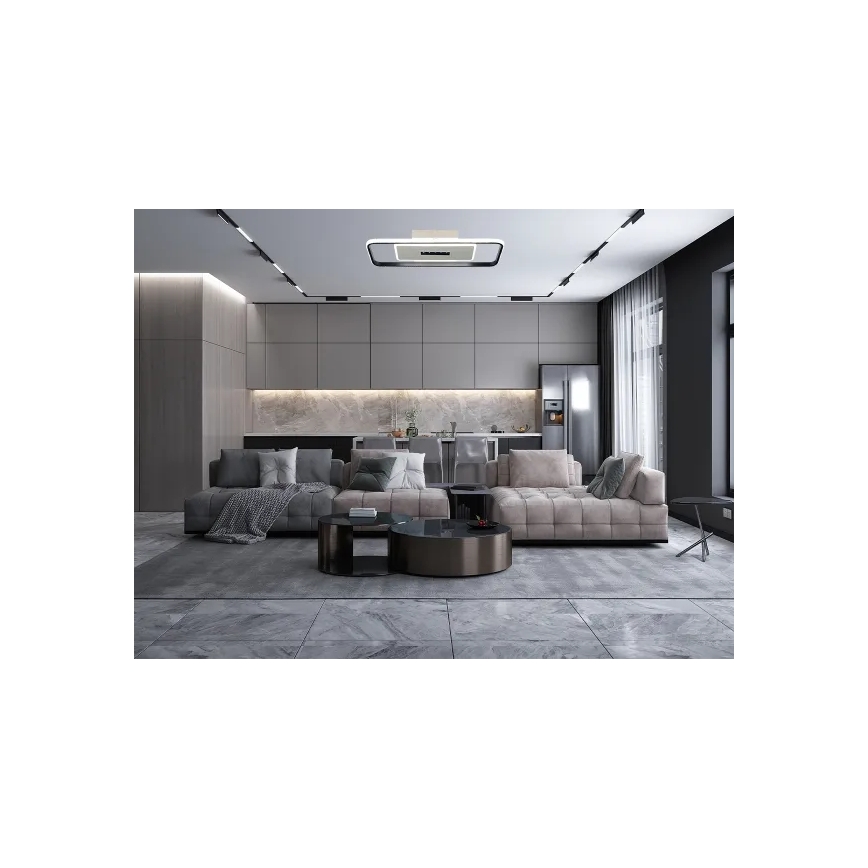 Iluminação de teto LED com regulação LED/75W/230V 3000-6500K branco/preto + comando