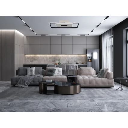 Iluminação de teto LED com regulação LED/75W/230V 3000-6500K branco/preto + comando