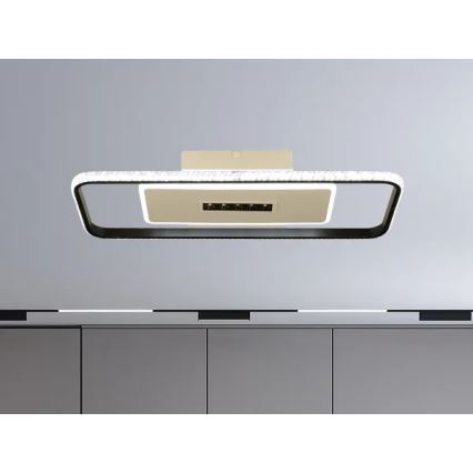 Iluminação de teto LED com regulação LED/75W/230V 3000-6500K branco/preto + comando