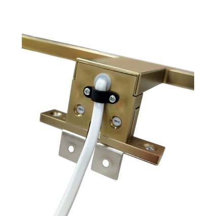 Iluminação LED para espelho de banheiro LED/8W/230V 4000K 50 cm IP44 dourado fosco