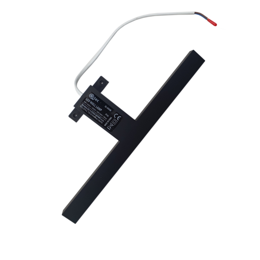 Iluminação LED para espelho de banheiro LED/8W/230V 4000K 50 cm IP44 preta