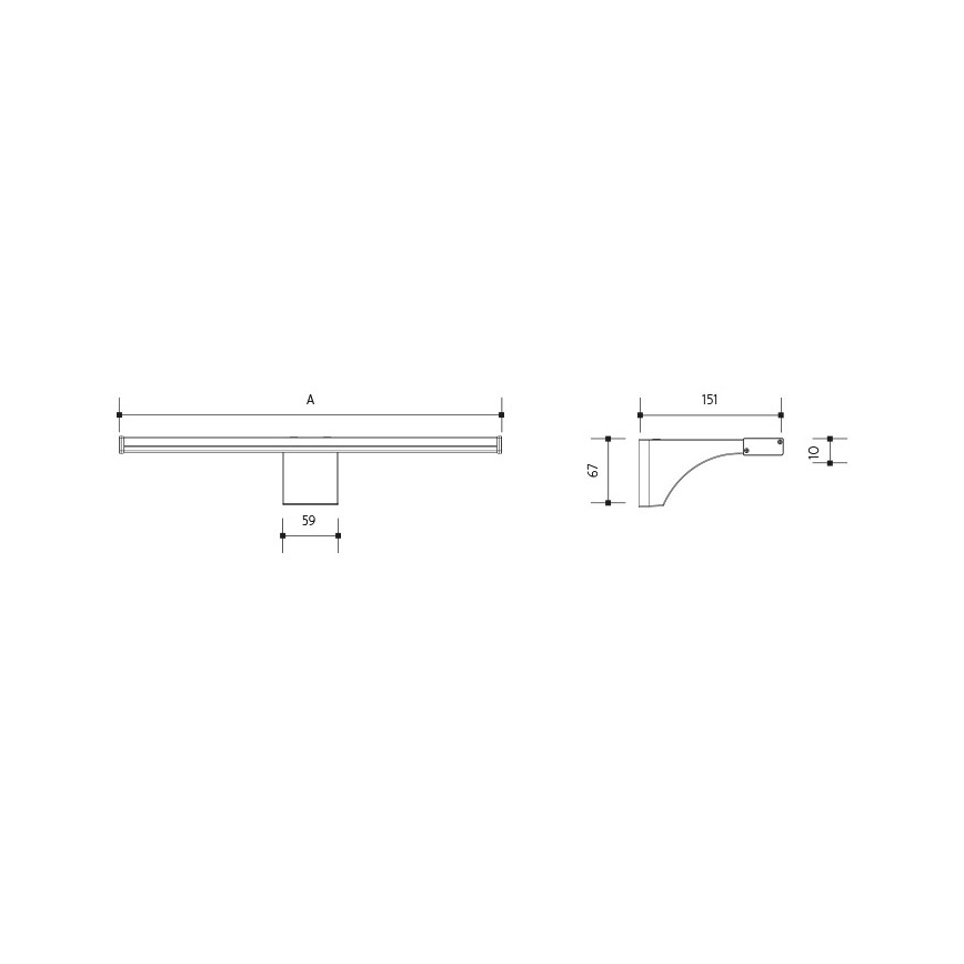 Iluminação LED para espelho de banheiro ELESAR LED/8W/230V IP44 3000K