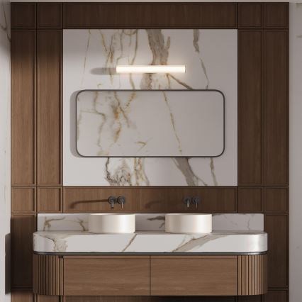Iluminação LED para espelho de casa de banho LINEA LED/8W/230V 3000/4000/6000K IP44 45 cm dourada
