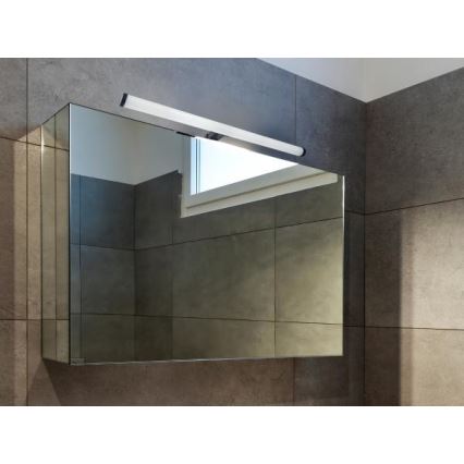 Iluminação LED para espelho de casa de banho 12W/230V 59,5 cm IP44 preta