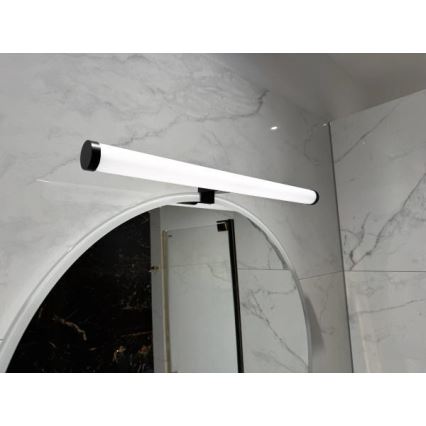Iluminação LED para espelho de casa de banho 12W/230V 59,5 cm IP44 preta