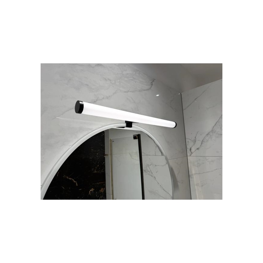 Iluminação LED para espelho de casa de banho 12W/230V 59,5 cm IP44 preta