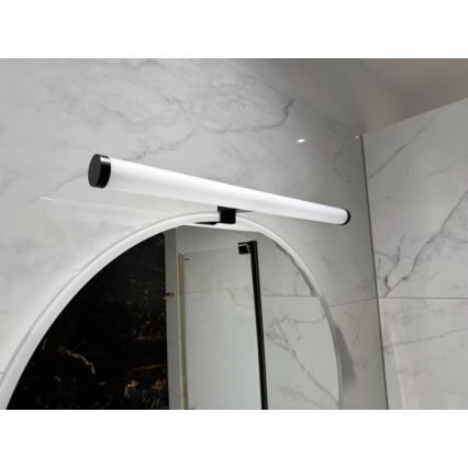Iluminação LED para espelho de casa de banho 12W/230V 59,5 cm IP44 preta