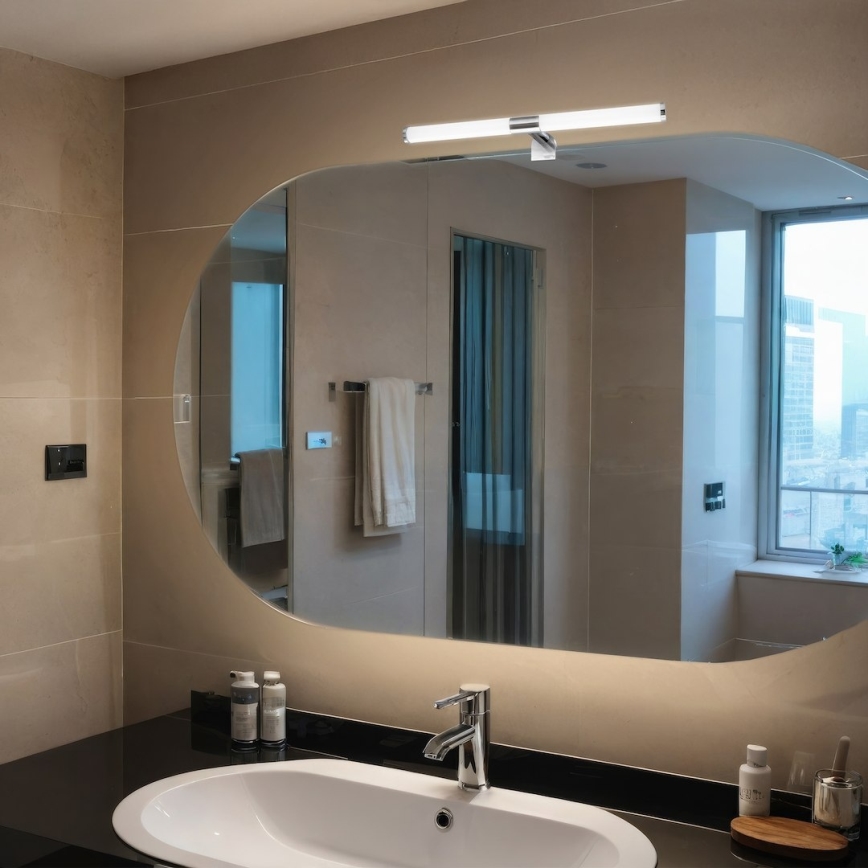 Iluminação LED para espelho de casa de banho 2 em 1 APA LED/6W/230V 40 cm IP44 cromado polido