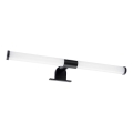 Iluminação LED para espelho de casa de banho 2 em 1 APA LED/6W/230V 40 cm IP44 preta