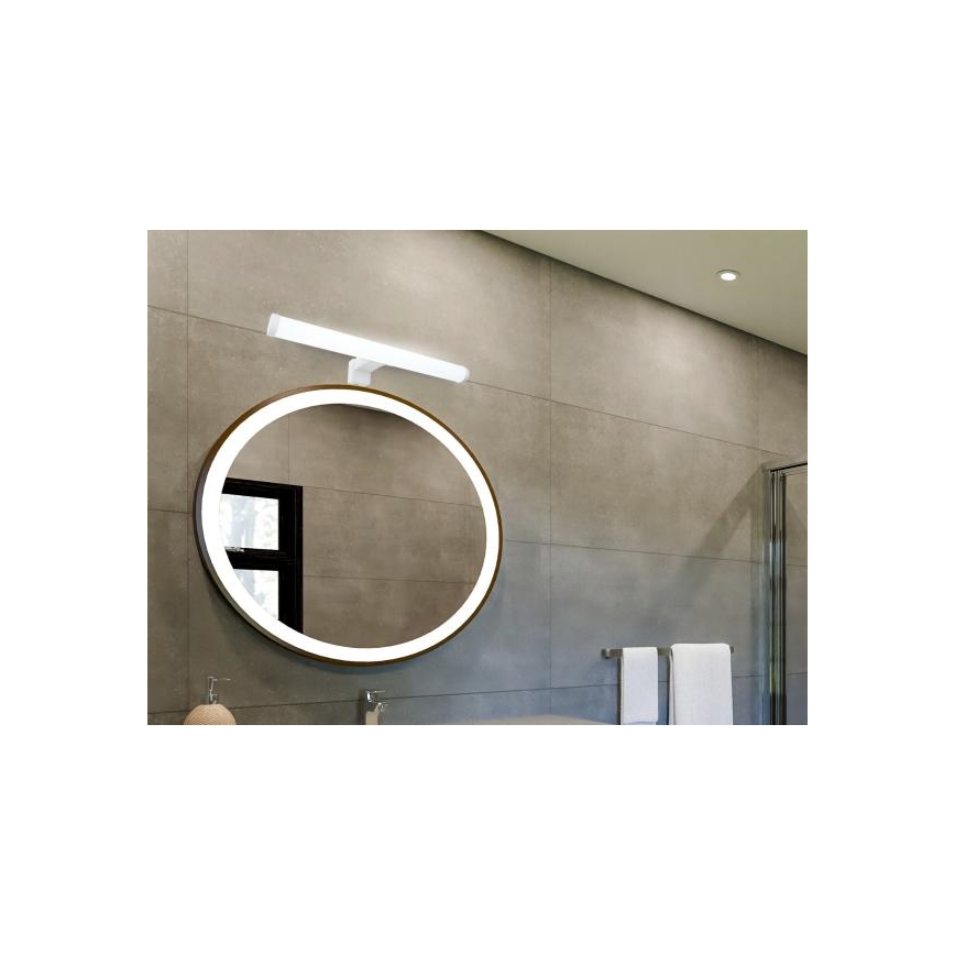 Iluminação LED para espelho de casa de banho 8W/230V, 30 cm, IP44, branca