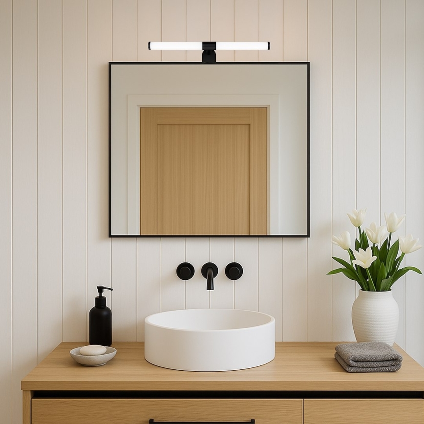 Iluminação LED para espelho de casa de banho APA LED/6W/230V 40 cm IP44 preta