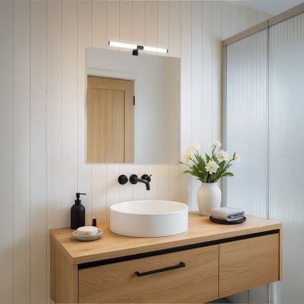 Iluminação LED para espelho de casa de banho APA LED/6W/230V 40 cm IP44 preta