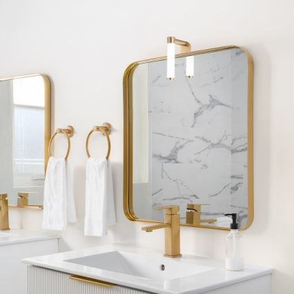 Iluminação LED para espelho de casa de banho APA MINI LED/4W/230V IP44 dourada