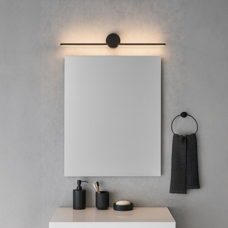 Iluminação LED para espelho de casa de banho ARTIST LED/9W/230V 60 cm IP44 preta