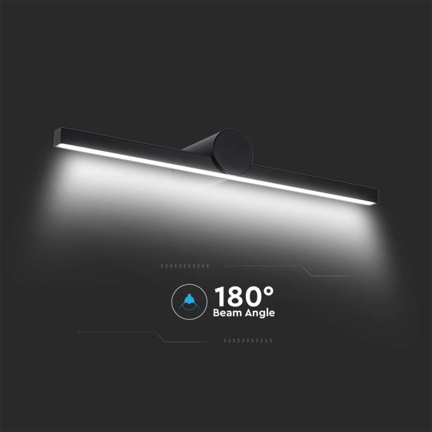 Iluminação LED para espelho de casa de banho LED/10W/230V 3000K IP65 preta