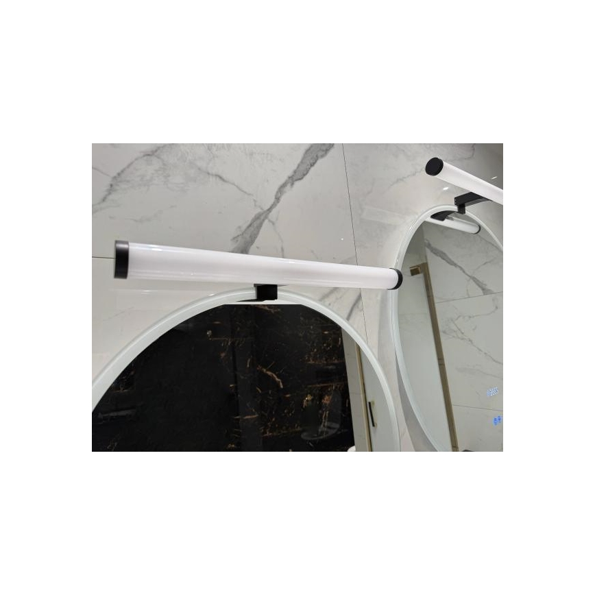 Iluminação LED para espelho de casa de banho LED/10W/230V 45 cm IP44 preta