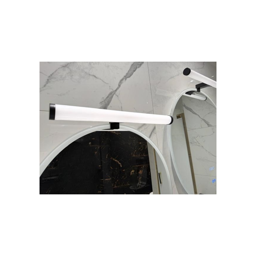 Iluminação LED para espelho de casa de banho LED/10W/230V 45 cm IP44 preta
