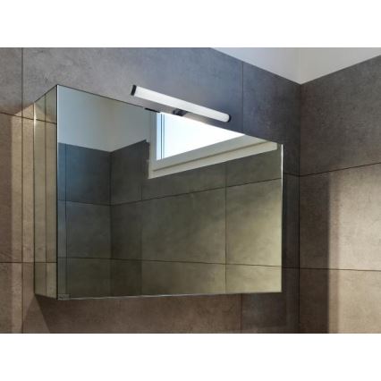 Iluminação LED para espelho de casa de banho LED/8W/230V 30 cm IP44 preta