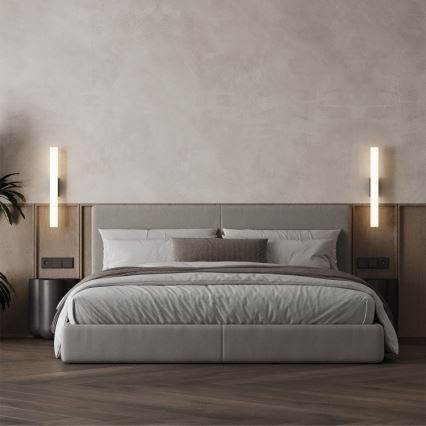 Iluminação LED para espelho de casa de banho LINEA LED/12W/230V 3000/4000/6000K IP44 61 cm preta