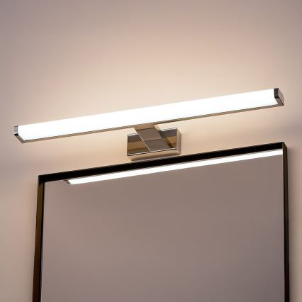 Iluminação LED para espelho de casa de banho MIRORE LED/10W/230V 60 cm IP44 cromado brilhante