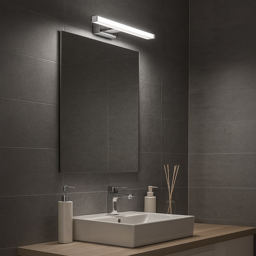 Iluminação LED para espelho de casa de banho MIRORE LED/5W/230V 30 cm IP44 cromado brilhante