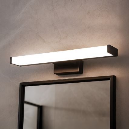 Iluminação LED para espelho de casa de banho MIRORE LED/5W/230V 30 cm IP44 preta