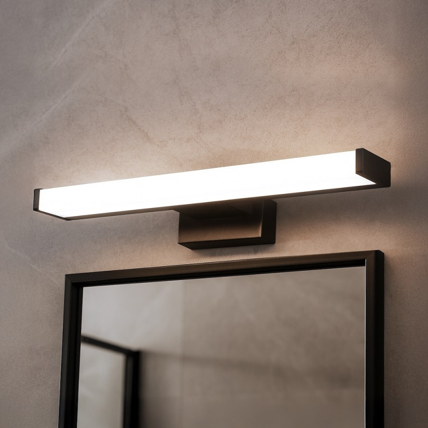 Iluminação LED para espelho de casa de banho MIRORE LED/5W/230V 30 cm IP44 preta