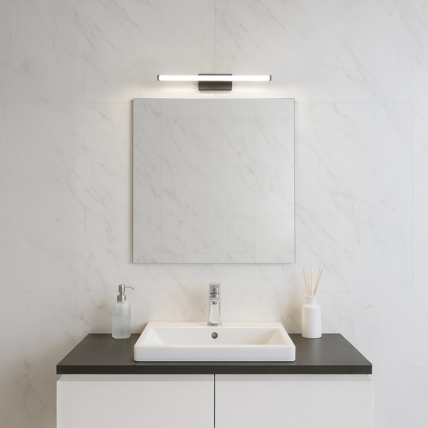 Iluminação LED para espelho de casa de banho MIRORE LED/5W/230V 30 cm IP44 preta