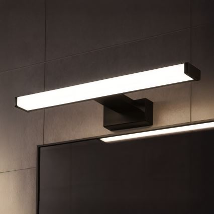 Iluminação LED para espelho de casa de banho MIRORE LED/8W/230V 40 cm IP44 preta