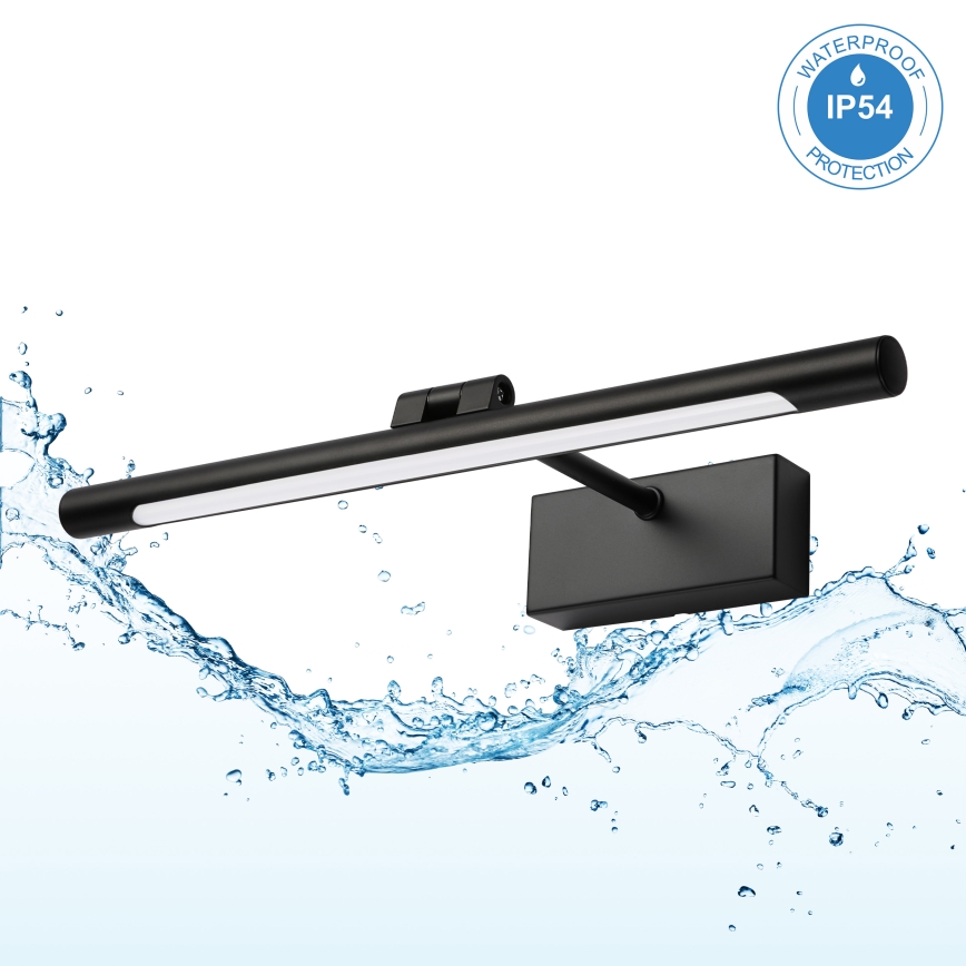 Iluminação LED para espelho de casa de banho MIRROR LED/6W/230V 4000K IP44 40 cm preta